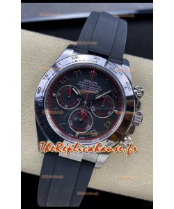 Montre Rolex Cosmograph Daytona 116509 Mouvement Cal.4130 à cadran noir - Acier 904L