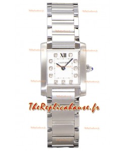 Cartier Tank Française Acier inoxydable Montre à Quartz Suisse Réplique 25.70MM