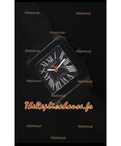 Cartier Santos Montre Réplique Suisse en DLC 38.5mm