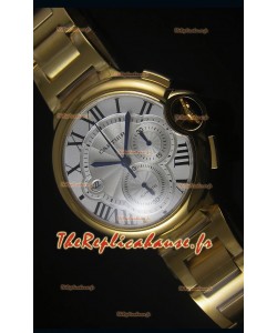 Boitier en Or Jaune Ballon De Cartier Chronographe - 1:1 Replica Miroir
