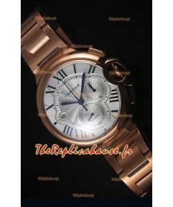 Boitier en Or Rose Ballon De Cartier Chronographe - 1:1 Replica Miroir