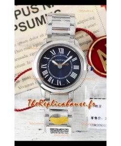 Cartier Ronde Must 29MM Cadran Quartz Bleu Réplique montre suisse 1:1 