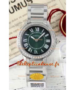 Cartier Ronde Must 29MM Cadran Vert Suisse Quartz Réplique montre suisse 1:1 