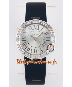 Ballon Blanc De Cartier Montre Super Clone 30MM Boîtier Acier 