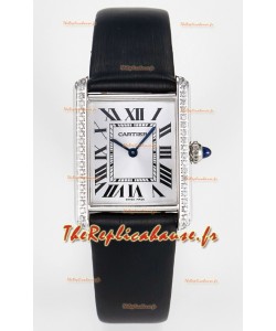 Tank Must Montre Cartier Super Clone Edition 33,7MM en Acier Cadran Blanc 