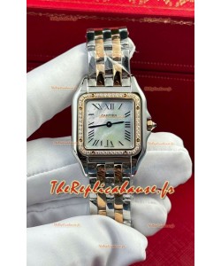 PANTHERE de Cartier Edition 27mm Cadran Perle Montre suisse 1:1 Boîtier Or Rose bicolore