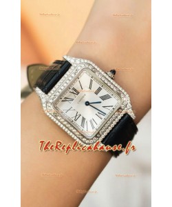 Montre Cartier Santos Dumont 27.5MM Édition Super Clone Boîtier Mossanites