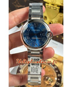 Ballon De Cartier Cadran bleu Réplique suisse 1:1 en boîtier en acier 904L - 42 mm
