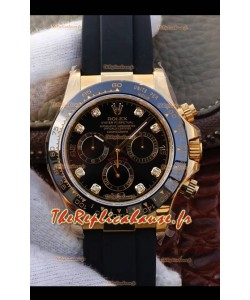 Montre Rolex Cosmograph Daytona 116508 Or Jaune Mouvement original Cal.4130 - Montre améliorée Ultimate 904L Acier