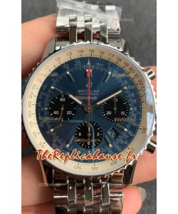 Montre Breitling Navitimer 1 B01 Chronographe Edition 43MM - Cadran bleu 904L 1:1 Miroir Réplique