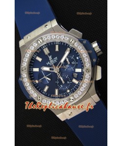 Montre Hublot Big Bang Blue Suisse Cadran bleu acier Réplique à l’identique 1:1