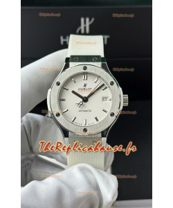 Hublot Super Clone Classic Fusion Titanium 38MM Réplique Montre 1:1 Cadran blanc