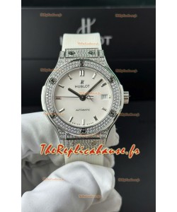 Hublot Super Clone Classic Fusion Titanium 38MM Réplique Montre 1:1 Cadran blanc