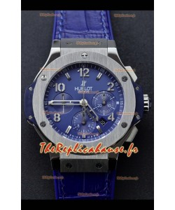 Hublot Super Clone Big Bang Edition en Titane Cadran Bleu Réplique 1:1