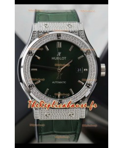 Hublot Classic Fusion Automatique Acier Cadran Vert 42MM Superclone Réplique Montre