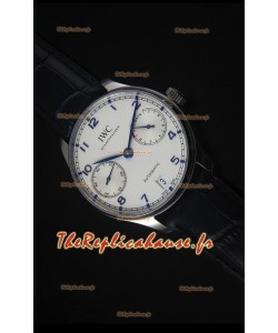 IWC IW500705 Portugieser Swiss 1:1 Reproduction de Montre Miroir avec Cadran Blanc - Version 2016 Mise à Jour