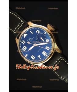 IWC Big Pilot en Or Rose - Réserve de Batterie Fonctionnelle 1:1 Reproduction de Montre Miroir 