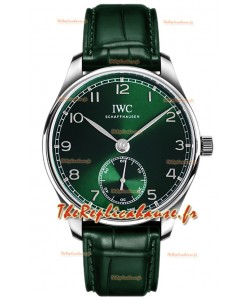 IWC Portugieser Automatic 40 IW358310 Cadran vert en acier inoxydable Montre réplique 1:1