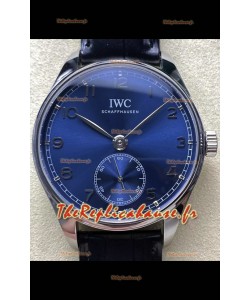 IWC Portugieser Super Clone automatique 41 IW358305 Cadran bleu dans boîte acier