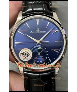 Jaeger LeCoultre Master Ultra Thin Moon Cadran bleu lunaire 904L Acier Montre réplique 1:1