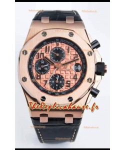 Audemars Piguet Royal Oak Offshore Cadran Champange Chronographe Miroir 1:1 Réplique Montres - 904L Acier 