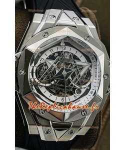 Hublot Big Bang UNICO Sang Bleu II Acier Inoxydable Réplique Suisse de Qualité Miroir 1:1 