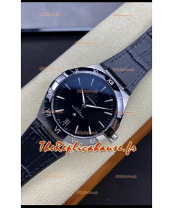 Omega Co-Axial Constellation 41MM 904L Acier Cadran Noir Réplique Miroir 1:1