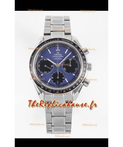 Omega Speedmaster Racing 904L Chronographe en Acier Réplique Miroir 1:1 en Cadran Bleu