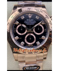 Montre Rolex Cosmograph Daytona M116505 Mouvement Original Cal.4130 - Acier 904L - Or Rose