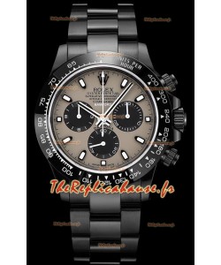 Rolex Daytona Blaken 1:1 Réplique Miroir Suisse Cadran Gris Mouvement Cal.4130 (AVEC BOÎTE) 