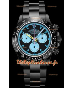 Rolex Daytona Blaken 1:1 Réplique Miroir Suisse Cadran Noir Mouvement Cal.4130 (AVEC BOÎTE) 