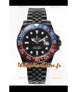 Rolex GMT Masters II REF.126710BLRO PEPSI BLAKEN Réplique Suisse - acier 904L avec revêtement DLC