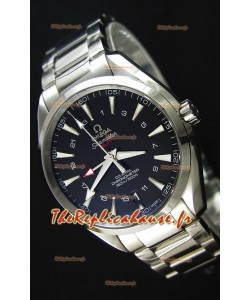 Montre Omega Seamaster Aqua Terra GMT 150M 43 mm Répliquée à l’identique 1:1 Cadran Noir
