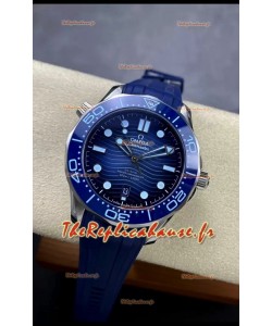 Omega Seamaster 300M Summer Bleu Suisse 904L Acier Montre réplique miroir 
