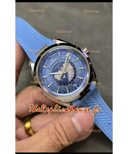 Omega Seamaster Aquaterra 150M Worldtimer Summer Blue Montre réplique miroir 1:1