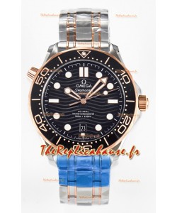 Omega Seamaster Super Clone 300M Master Chronometer Montre 2 tons bleu suisse