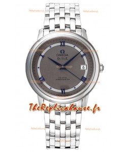Omega De Ville Co-Axial Chronometer 36.8MM Montre Suisse Réplique avec cadran gris foncé 