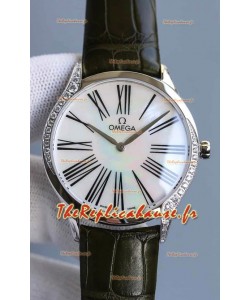 Omega De Ville Tresor Edition Montre Suisse à Quartz 36MM Boîtier Acier Cadran Blanc