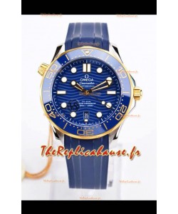 Omega Seamaster 300M Chronomètre Master Co-Axial Cadran Bleu Boîtier Deux Tons Réplique miroir 1:1