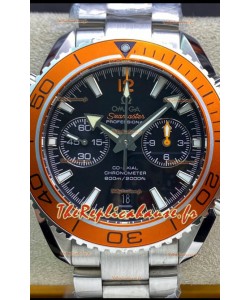 Omega Planet Ocean 600M Chronograph 904L en acier Montre réplique miroir 1:1