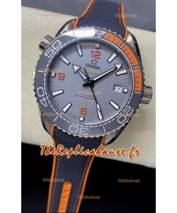 Omega Seamaster Planet Ocean 904L Montre en acier suisse cadran gris 43.5MM 1:1 Ultimate Edition
