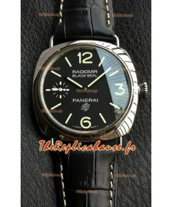 Montre suisse Panerai Super Clone Radiomir Black Seal PAM380 - Cadran noir 45 mm 