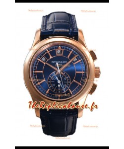 Patek Philippe 5205 Complications Moonphase Cadran bleu Réplique Montre suisse 1:1 