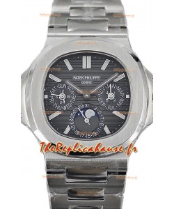 Patek Philippe Nautilus 5740 Perpetual Calendar Acier inoxydable Cadran gris Montre réplique suisse 