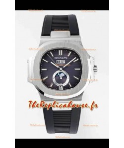Patek Philippe Nautilus 5726A Montre suisse 1:1 Cadran bleu Bracelet caoutchouc 