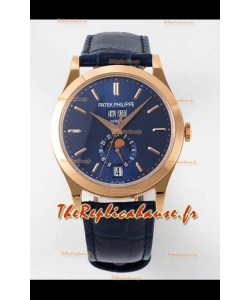 Patek Philippe Calendrier Annuel 5396R Complications Réplique Montres Suisses en Cadran Bleu