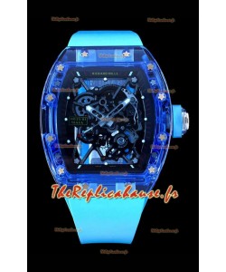 Richard Mille RM35-01 Montre Super Clone avec Boîtier Saphir Transparent et Tourbillon Authentique