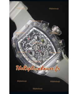 Montre avec Lunette Chronographe Blanche Richard Mille RM056-1 Tourbillon Felipe Massa