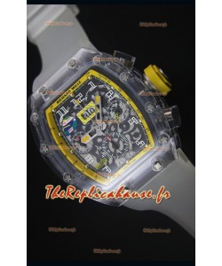 Montre avec Lunette Chronographe Jaune Richard Mille RM056-1 Tourbillon Felipe Massa