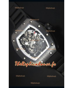 Montre RM055 Richard Mille avec Boitier Céramique avec Lunette Intérieure Blanche